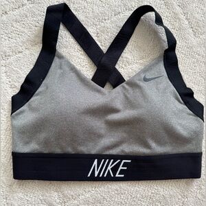 Nike Gray and Black Sports Bra